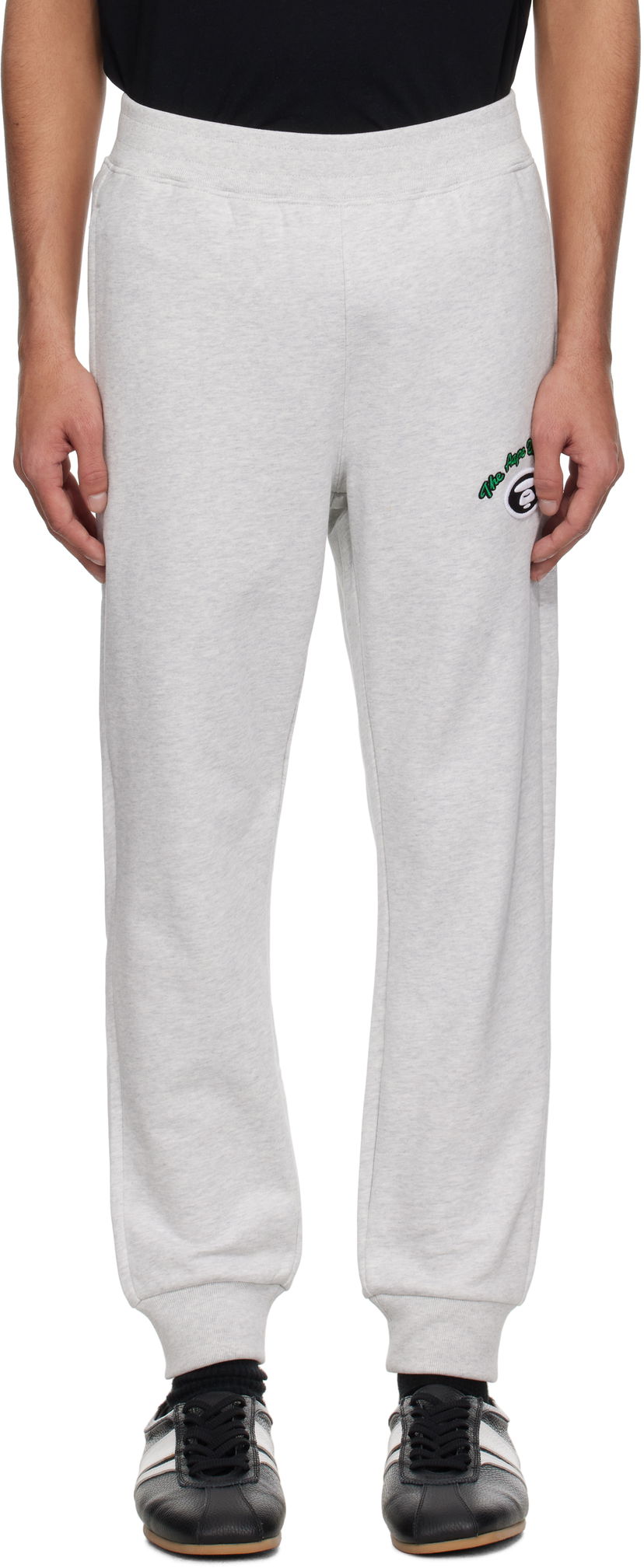 Verryttelyhousut AAPE by A Bathing Ape AAPE by A Bathing Ape 'AAPE' Basic Sweatpants Harmaa | AAPPTMB698XANWH2