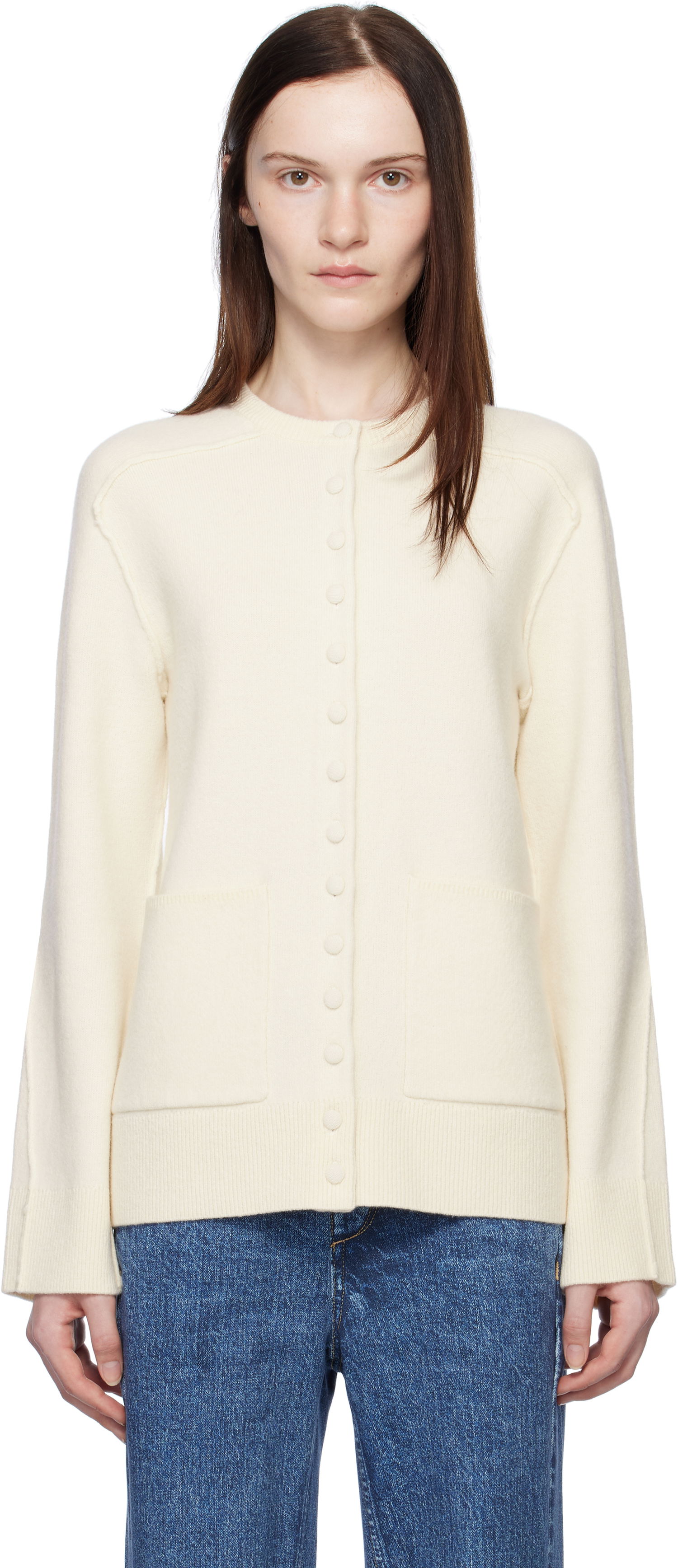 Villapaita rag & bone rag & bone Bridget Lady Cardigan Valkoinen | WAS24H033MM33, 0