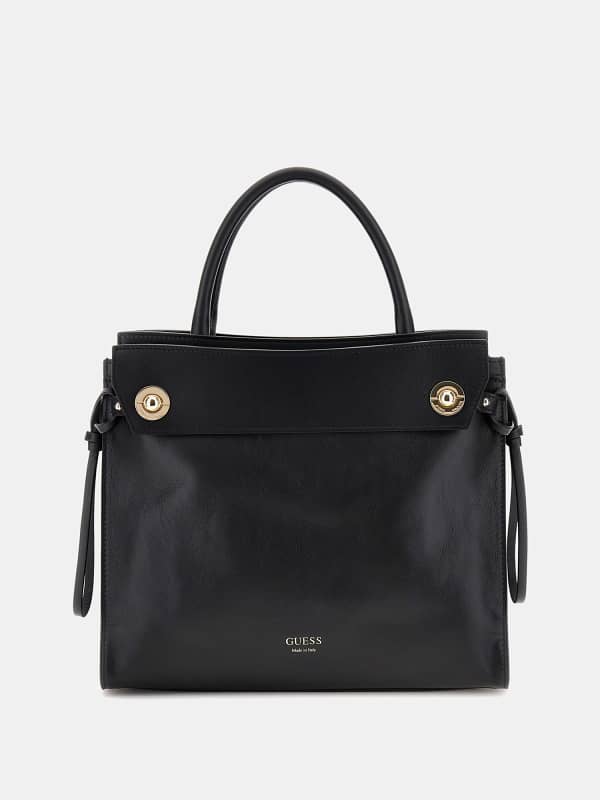 Käsilaukku GUESS Leather Handbag Musta | HWBIAAL5117