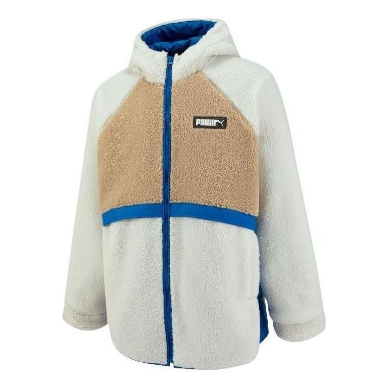 Takki Puma Art Of Sherpa Zip Jacket Valkoinen | 539715-65