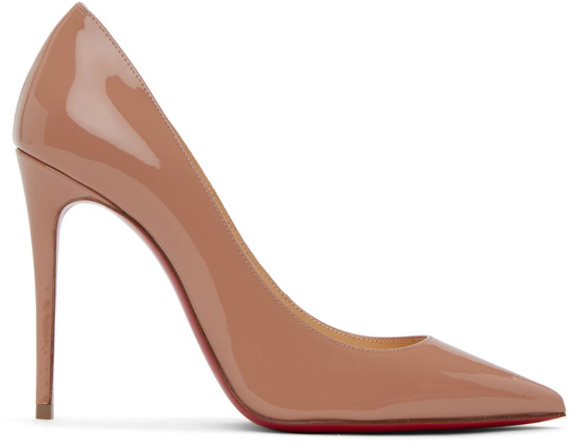Korut Christian Louboutin Christian Louboutin Kate 100 Patent Leather Pumps Beige | 3191411