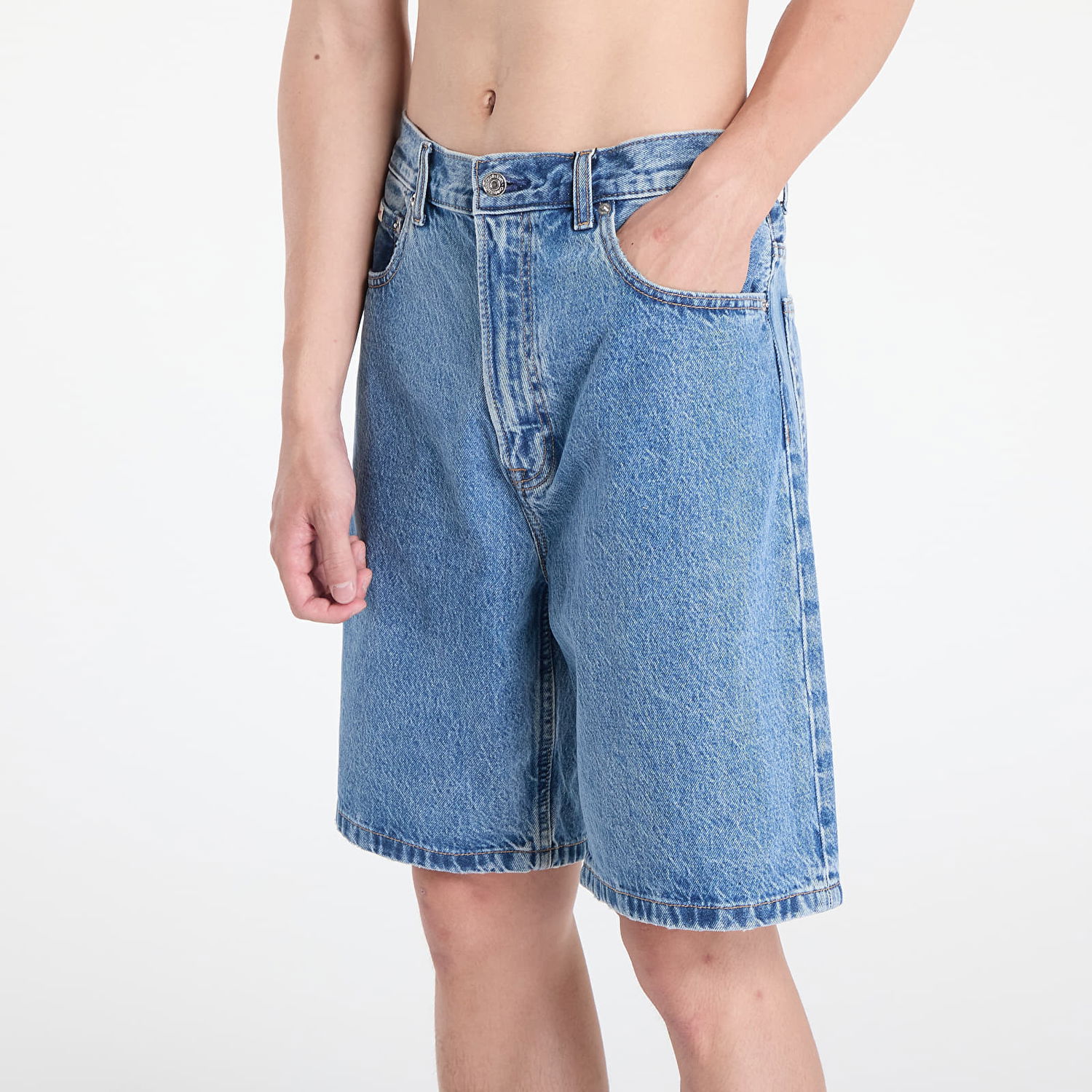 Shortsit CALVIN KLEIN Calvin Klein Jeans 90S Mid Stone Shorts Sininen | LV04RB931G U1W, 1