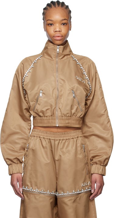 Verryttelypuku Area AREA Crystal Trim Track Jacket Ruskea | FW24AWOU0028FA01, 0