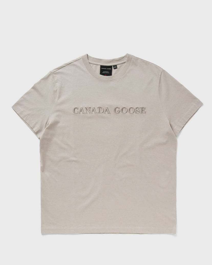 T-paita Canada Goose Emersen T-Shirt with Embroidered Wordmark, Size XXL Beige | 1420M-432