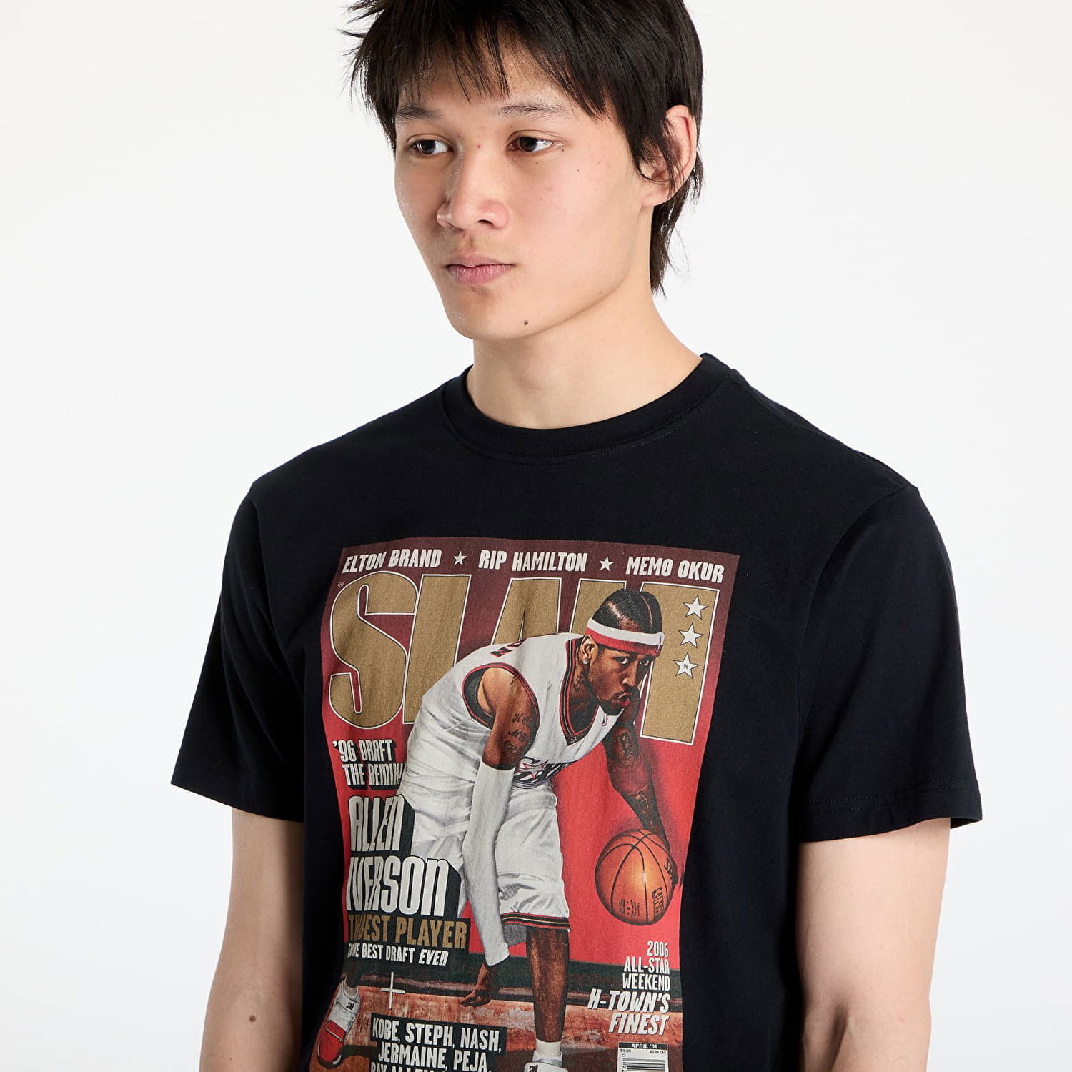 T-paita Mitchell & Ness Mitchell & Ness NBA 76Ers Allen Iverson Slam Graphic Tee Musta | BMTRINTL1752-P76BLCKAI, 1