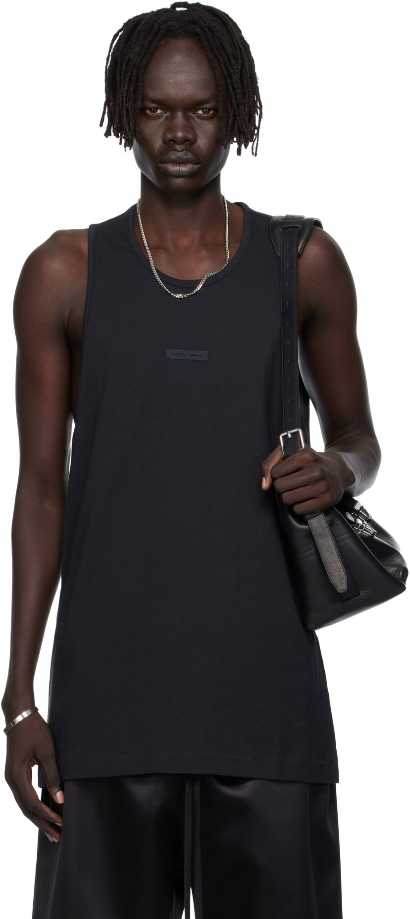 Tankkitoppi Fear of God Fear of God ESSENTIALS Vintage Fit Tank Top Musta | 125SP254230F