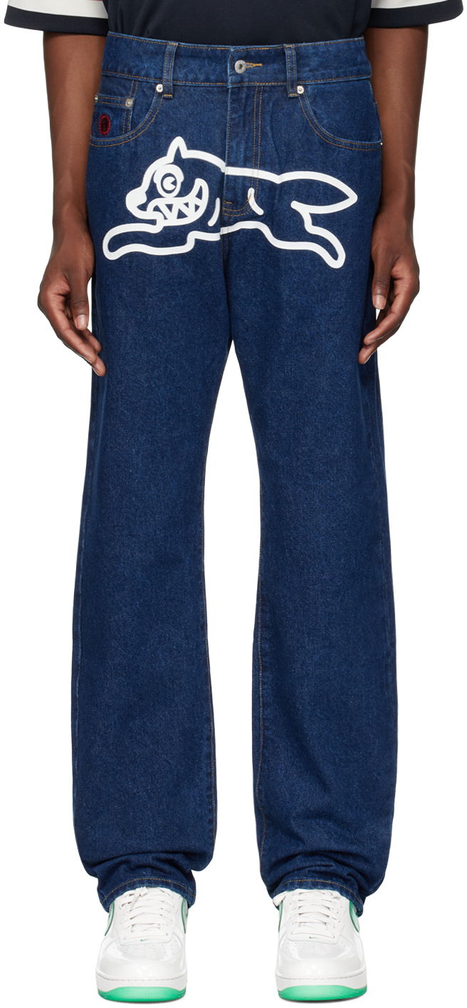 Jeans BBC IceCream ICECREAM Running Dog Jeans Sininen | ICD001