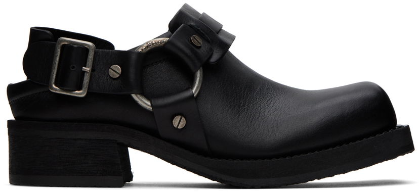 Vaatteet Acne Studios Black Buckle Loafers Musta | AD0684-