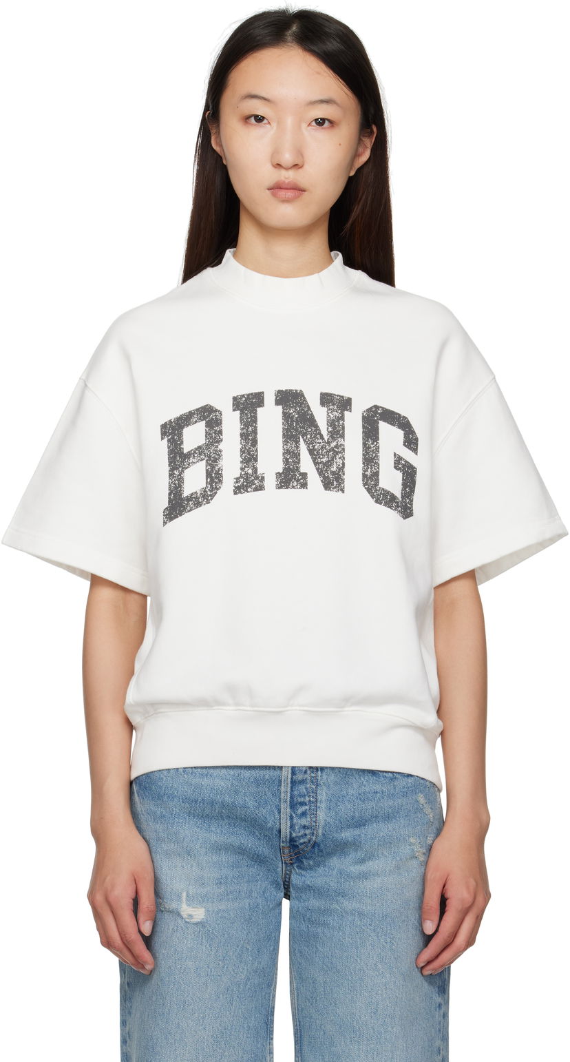 Huppari Anine Bing ANINE BING Jay 'Bing' Sweatshirt Valkoinen | A-08-11002-OFW1