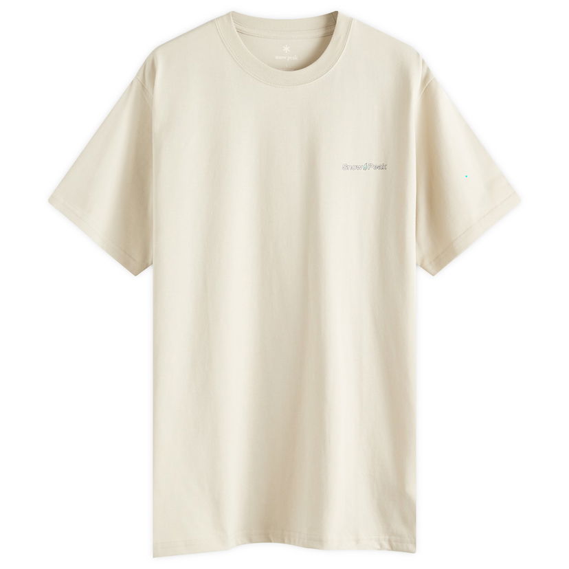 T-paita Snow Peak Warm Oneself T-Shirt, Size Large Beige | TS-25SU104-LB
