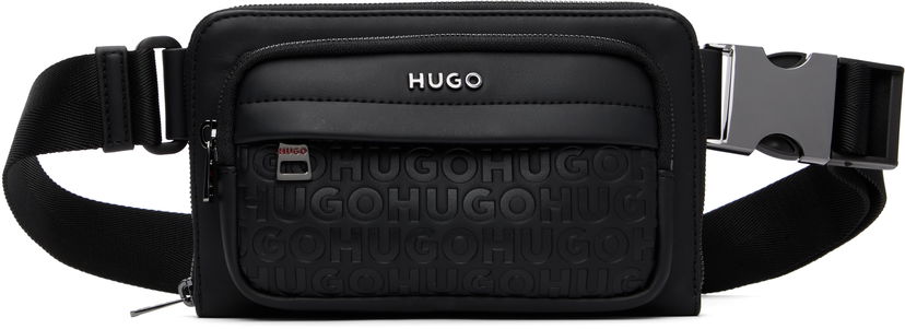 Vyötärölaukku BOSS Hugo Embossed-Logo Belt Bag Musta | 50547414