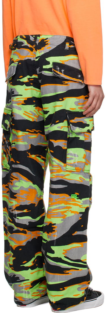 Cargo housut ERL ERL Printed Denim Cargo Pants Vihreä | ERL06P003, 2