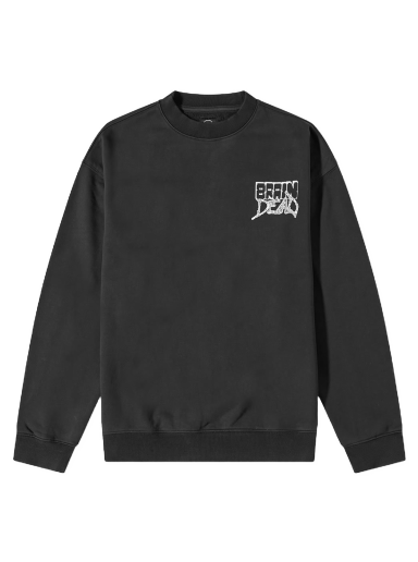 Huppari Brain Dead Sludge Crew Sweat Musta | BDW22T10002580BK01