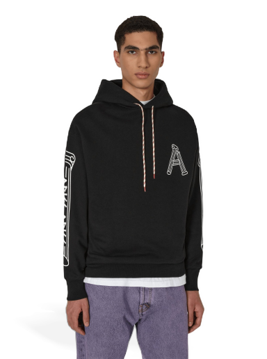 Huppari Aries Column Hooded Sweatshirt Musta | FTAR20010 BLK