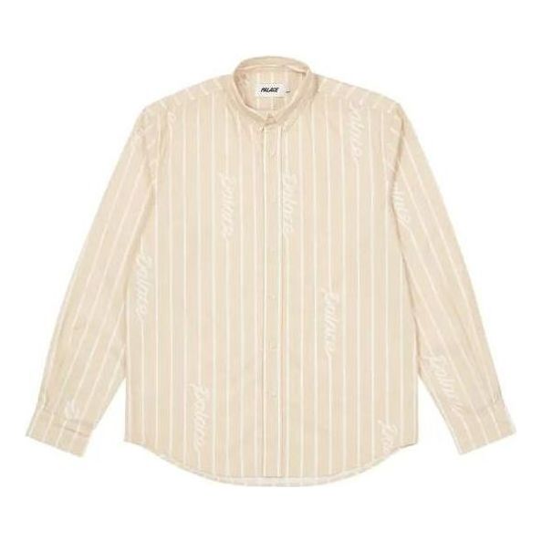 Paita Palace Palace Hand Stripe Shirt Beige | P23SHT015