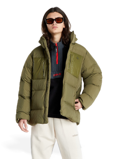 Puffer takki adidas Originals Down Regen Puff Vihreä | H13563