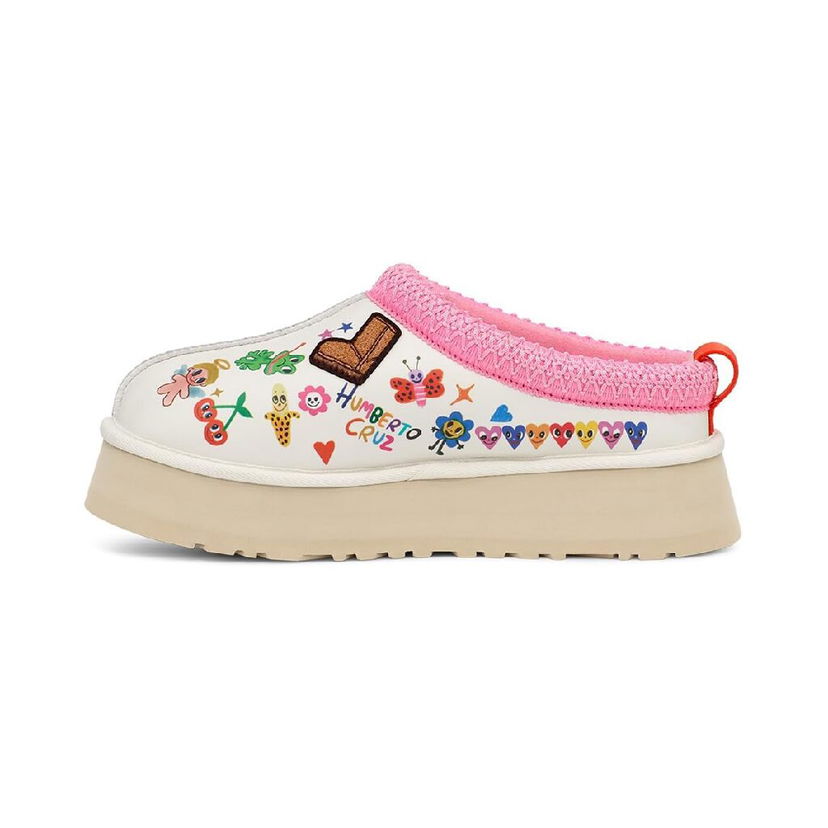 Tennarit ja kengät UGG Tazz Slipper Humberto Cruz Pop Sketch Vaaleanpunainen | 1155751-WHT