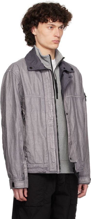 Tuulitakki Stone Island Stone Island Raw Linen Plated Jacket Harmaa | K1S15 4100039 S0030, 1
