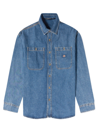 Paita Dickies Houston Denim Shirt "Classic Blue" Sininen | DK0A4YF5CLB1