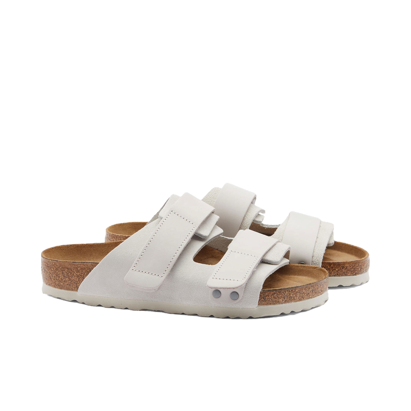 Tennarit ja kengät Birkenstock Uji Antique White Suede Valkoinen | 1024800