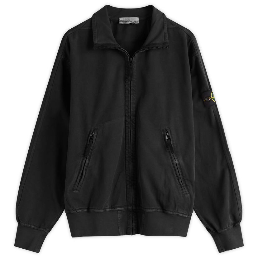 Takki Stone Island Old Effect Harrington Jacket, Size Large Musta | K2S156100056-V0129