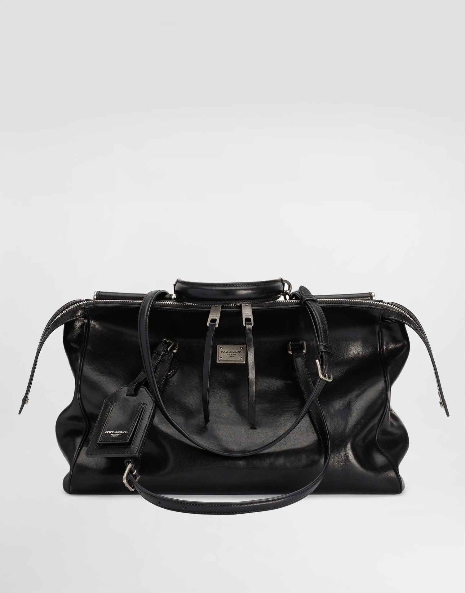 Olkalaukku Dolce & Gabbana Dolce & Gabbana Vittoria Leather Shoulder and Crossbody Bag Musta | BB7845AW11880999, 0