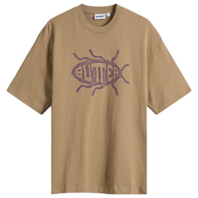 T-paita Butter Goods Roach Graphic T-Shirt, Size Large Ruskea | BG253107-STN