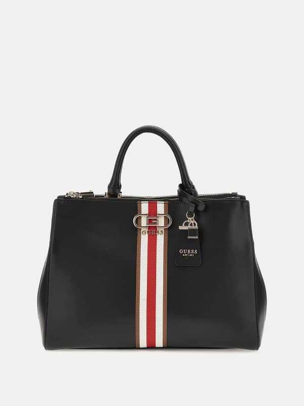 Käsilaukku GUESS Nelka Front-Stripe Handbag Musta | HWVG9307070, 0