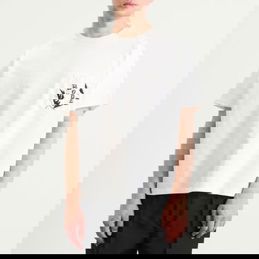 T-paita Bode Bode Beaded Leaf Pocket T-Shirt, Size Large Valkoinen | MRF25CS020, 2