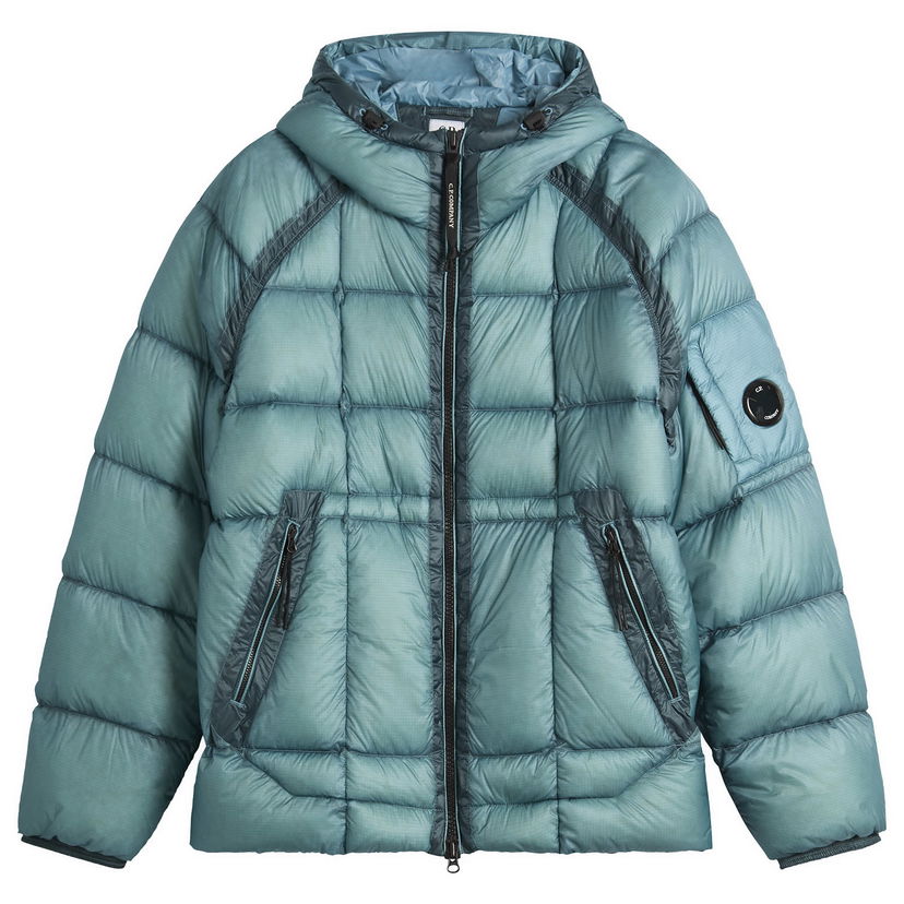 Puffer takki C.P. Company DD-Shell Hooded Jacket Turkoosi | 19CMOW702A-110416A-815