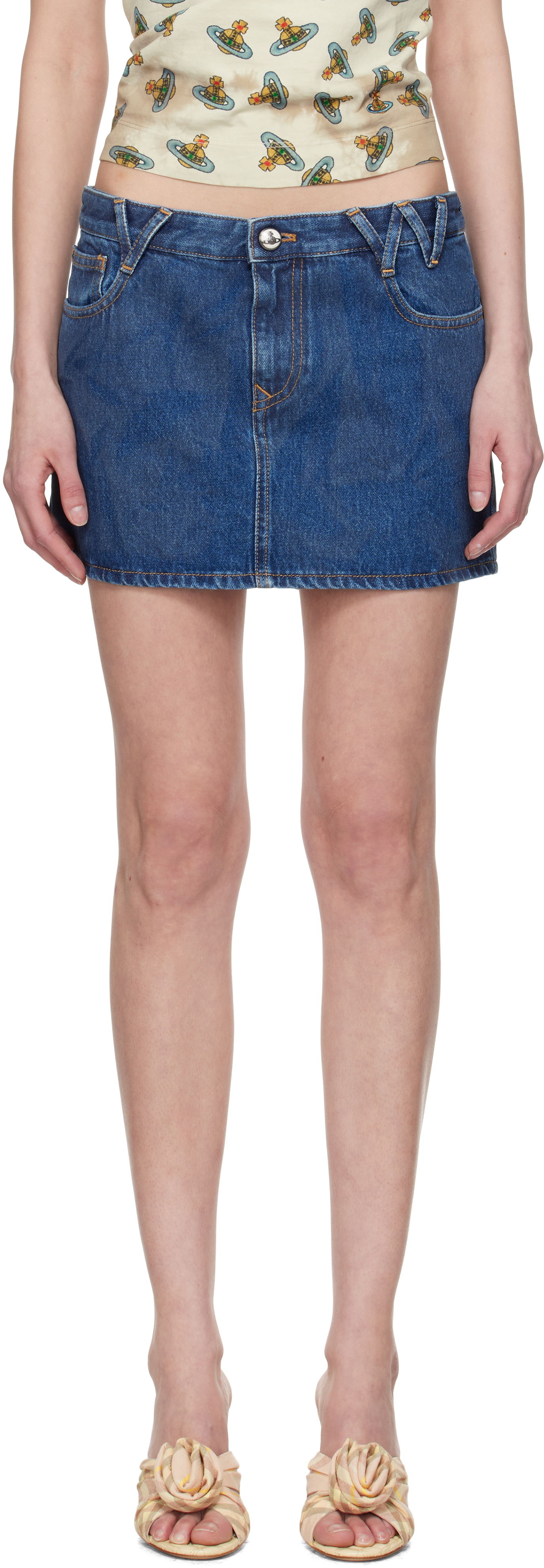 Hame Vivienne Westwood Vivienne Westwood Denim Miniskirt Sininen | 19030012-W014L-, 0