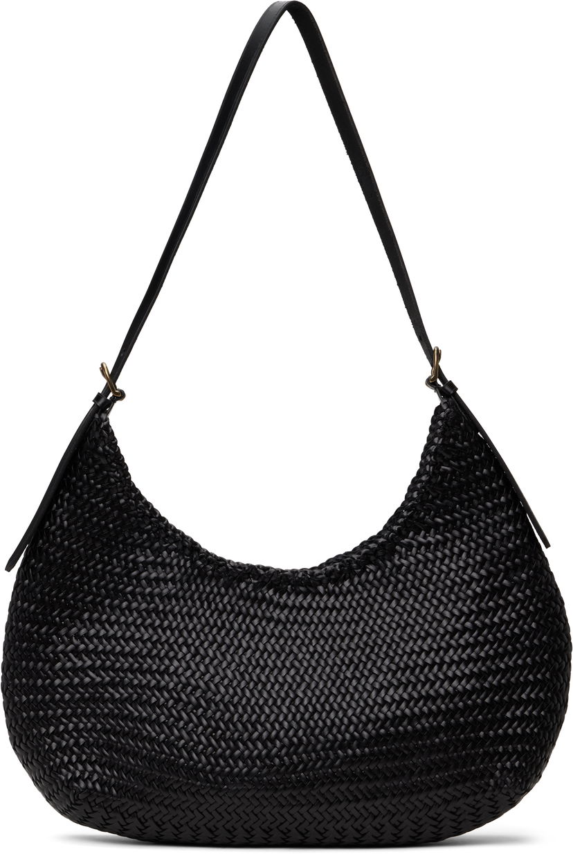 Olkalaukku Dragon Diffusion Dragon Diffusion Luna Piena Woven Shoulder Bag Musta | 8022