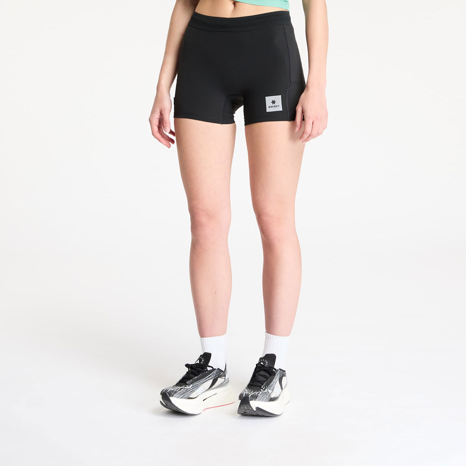 Shortsit Saysky SAYSKY Flow+ Race Short Tights 4" Musta | XWRST62C901, 0