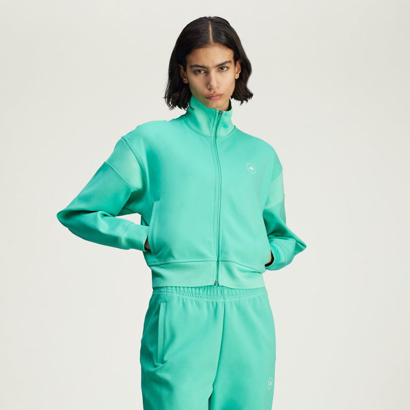 Takki adidas Performance adidas by Stella McCartney Knitted Track Jacket Vihreä | JJ0085