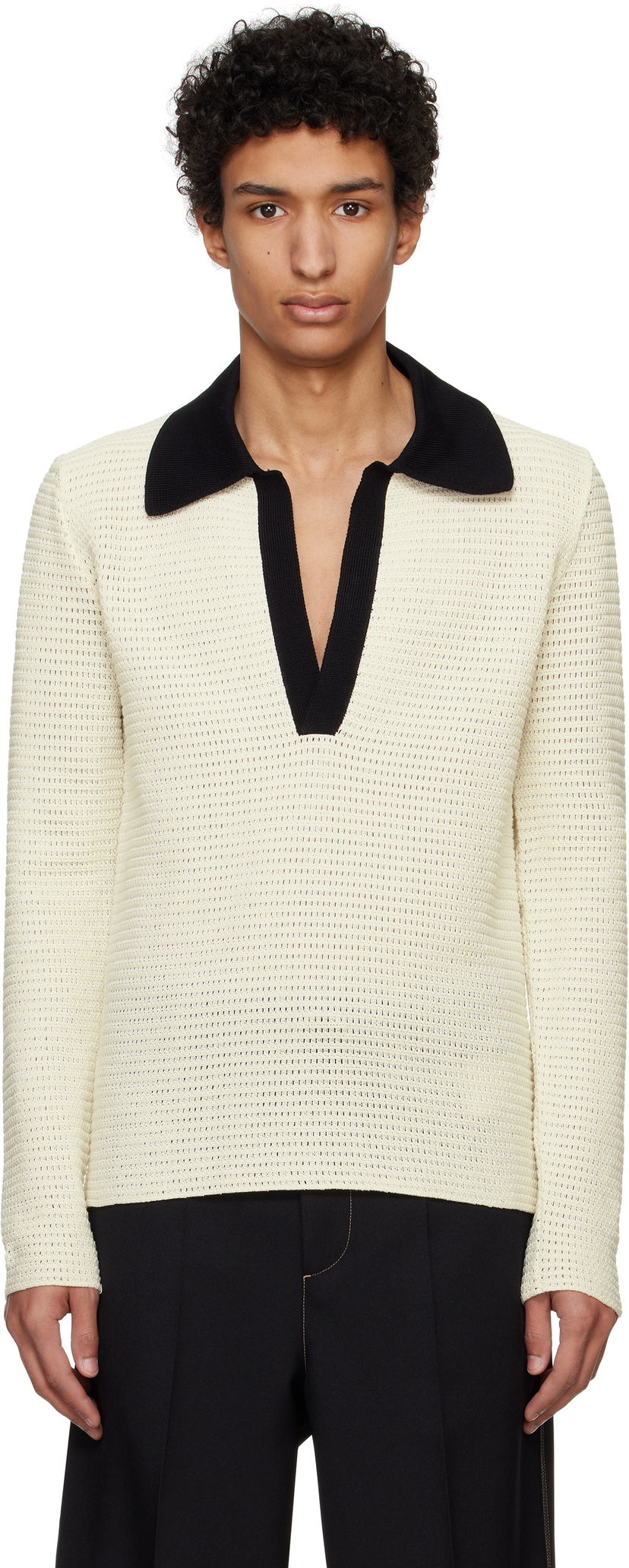 Villapaita Jil Sander Jil Sander Knit Polo Beige | J22GL0112_J15434