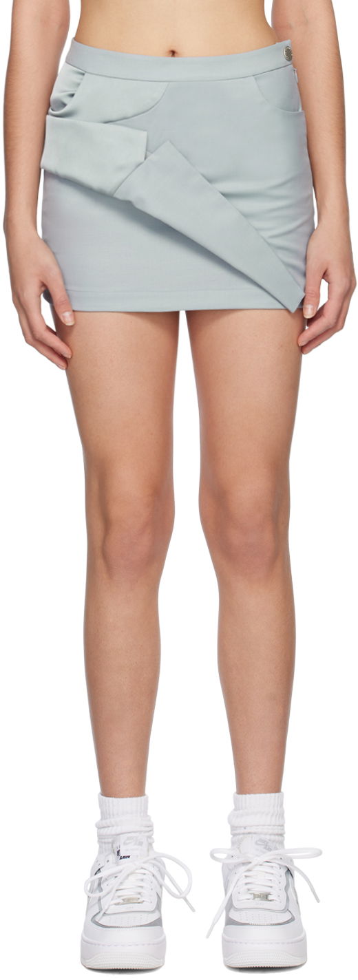 Hame Feng Chen Wang Feng Chen Wang Asymmetric Miniskirt Harmaa | FWS15SK03