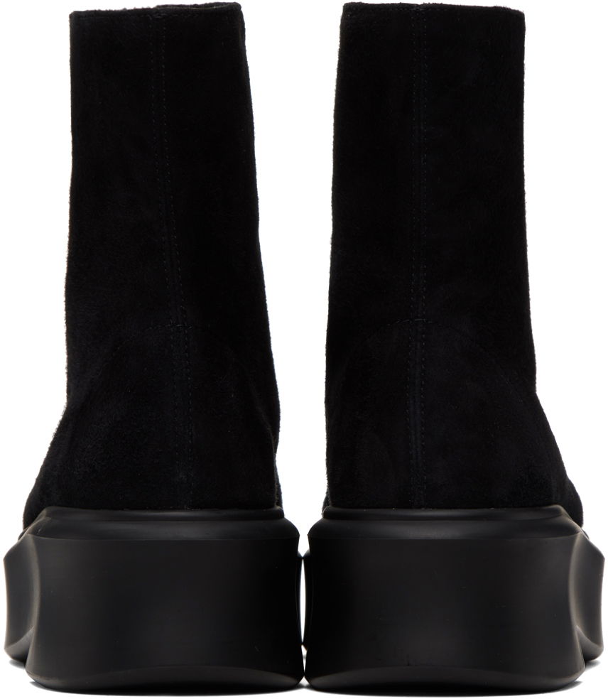Vaatteet The Row The Row Zipped I Suede Boots Musta | F1144-L25, 1