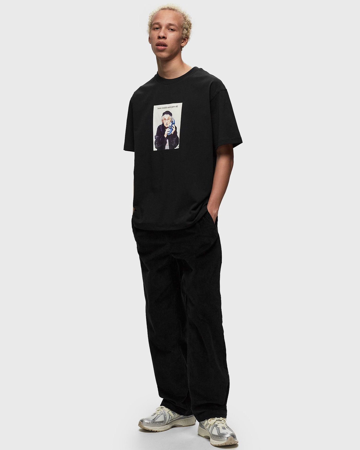 T-paita New Balance Athletics Models Never Age Relaxed Tee Musta | MT41548-BK, 1