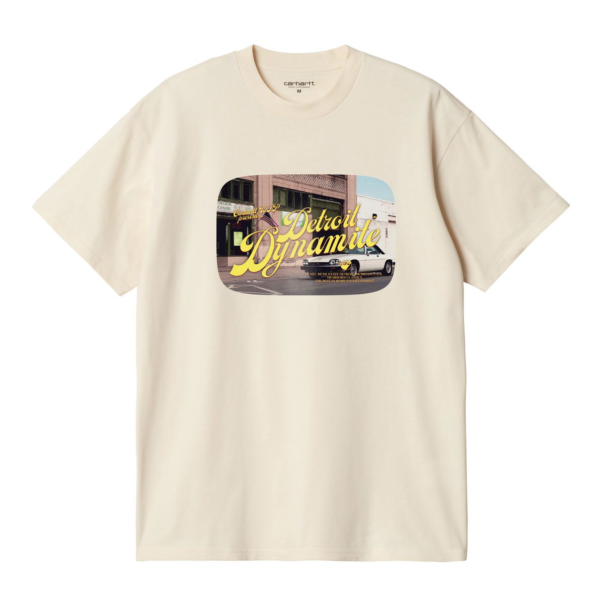 T-paita Carhartt WIP Graphic Print Short Sleeve T-Shirt Beige | I034393_9, 0
