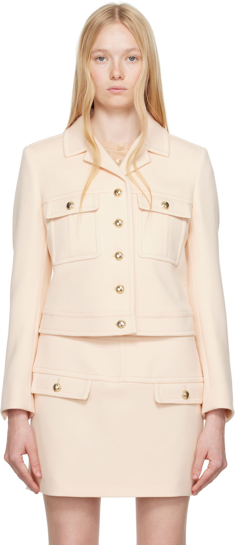 Hame Tom Ford TOM FORD Cropped Safari Jacket Beige | CS1266-FAX567