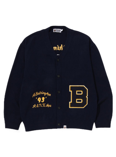 Villapaita BAPE Knit Cardigan Tummansininen | 1J30-120-001