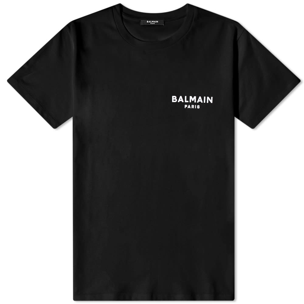 T-paita Balmain Flock Logo Tee Musta | AF1EF010BB01-EAB, 0