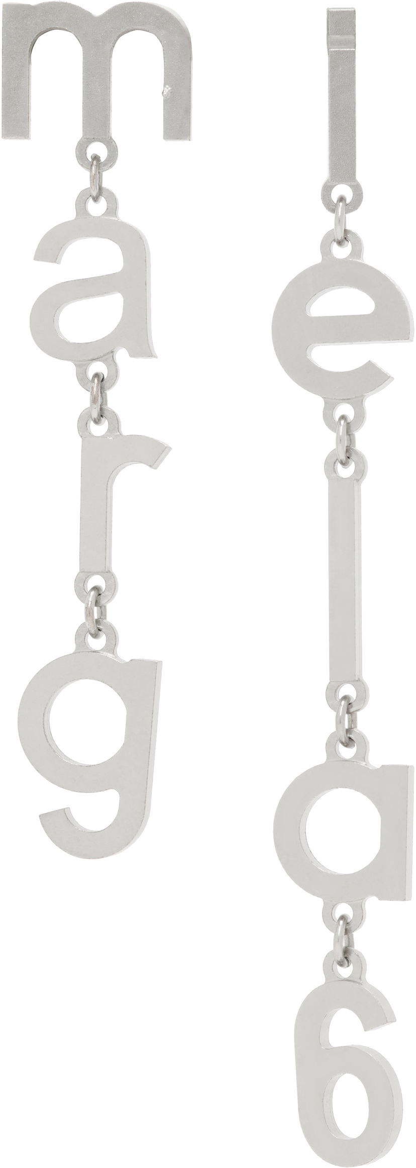 Korvakorut Maison Margiela MM6 Maison Margiela Letter Logo Earrings Metallinen | SM6VG0085 P7212