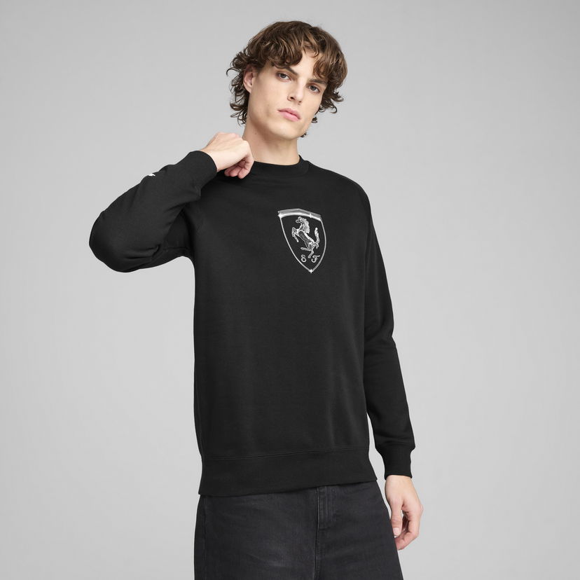 Huppari Puma Scuderia Ferrari HP Race Big Shield Sweatshirt Musta | 630193_01