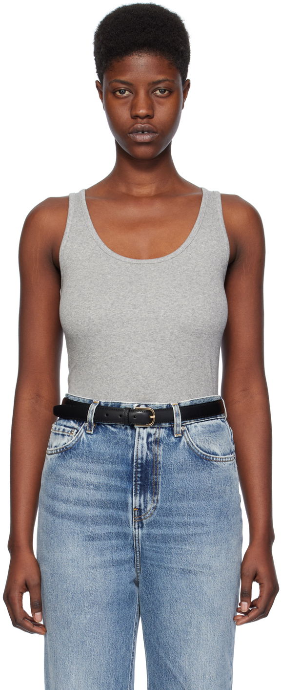 Vyöt TOTEME TOTEME Ribbed Tank Top Musta | 241-WRT1053-FB0094
