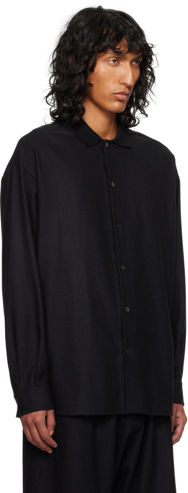 Paita The Row Oversized Wool Shirt Musta | 827-W3301, 1