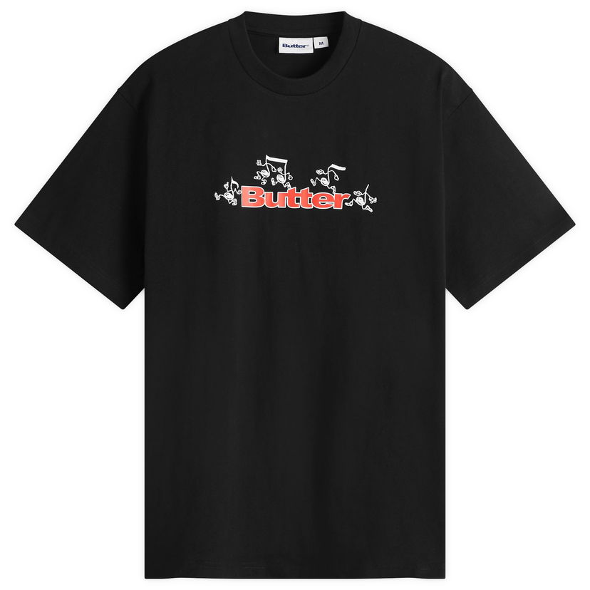 T-paita Butter Goods Tempo Logo T-Shirt, Size Large Musta | BG252100-BLK