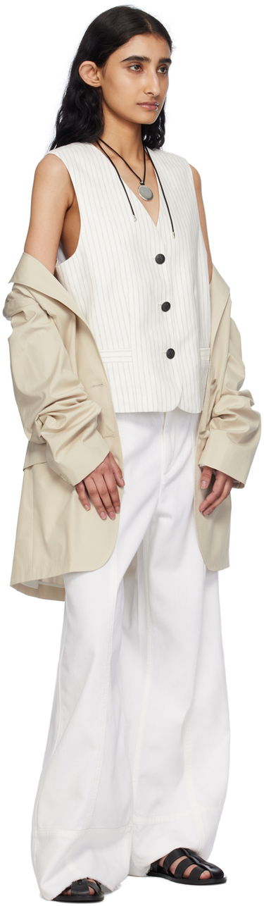 Liivi rag & bone Erin Pinstriped Vest Valkoinen | WAW24P4017LI17, 3