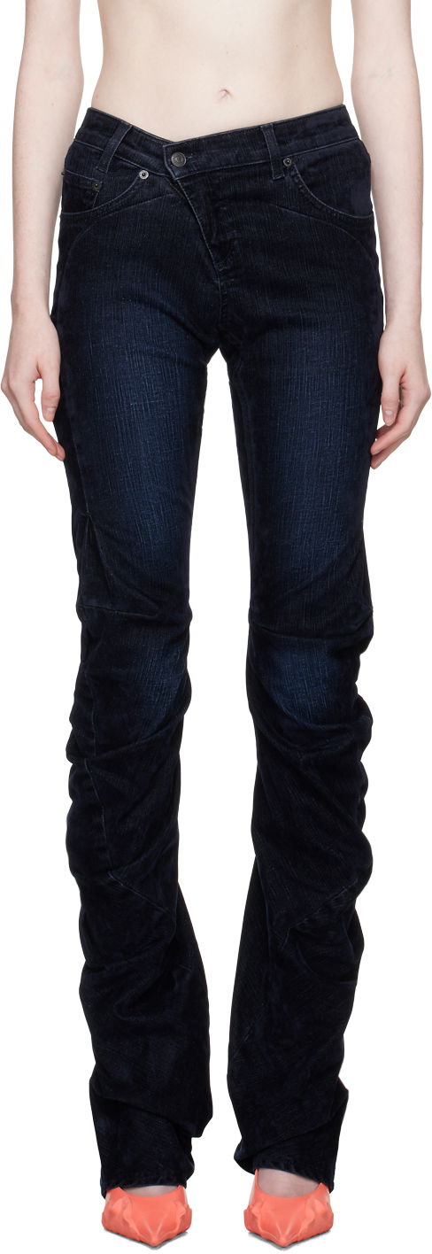 Jeans Ottolinger Ottolinger Offset Scrunch Jeans Sininen | 1701712