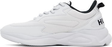 Vaatteet BOSS Hugo Gray Faux-Leather Sneakers Valkoinen | 50536960, 2